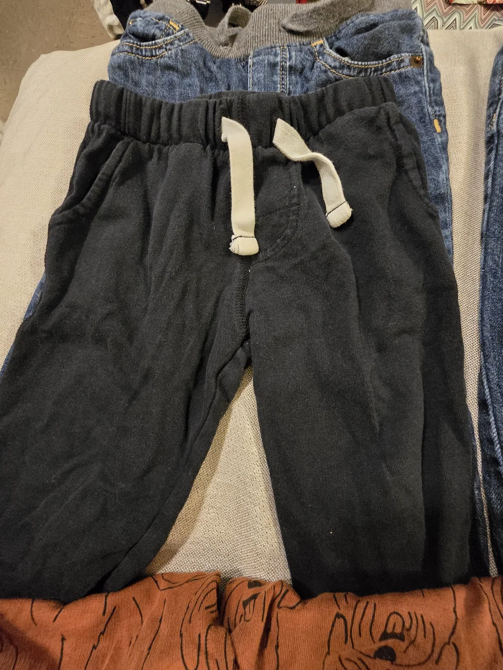 Toddler Boys Pants Lot Size 24 Months & 2T Carter's GAP Joggers Jeans 6 Pieces